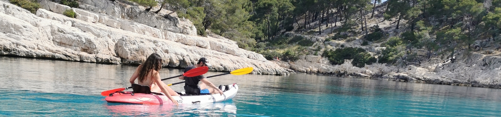 Calanque de Port-Pin en kayak